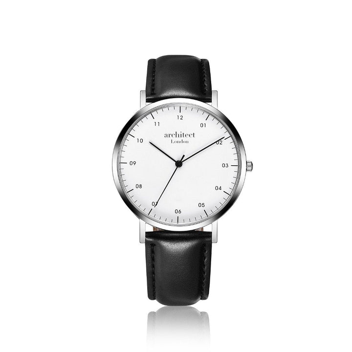 Handwriting Engraving - Men's Architect Zephyr + Jet Black Strap - Wear We Met