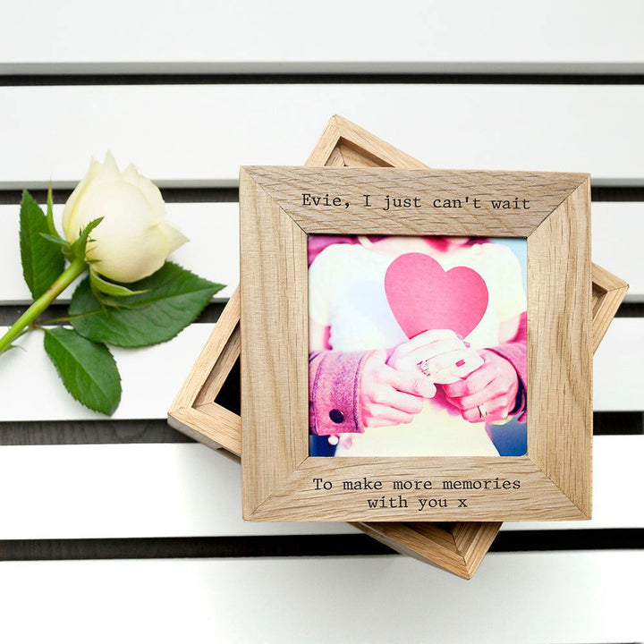 30 Days of Kisses Oak Photo Cube () available to buy now at www.giftsfinder.co.uk