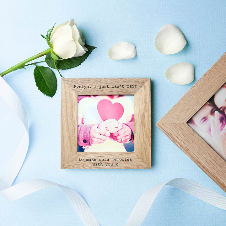 30 Days of Kisses Oak Photo Cube () available to buy now at www.giftsfinder.co.uk