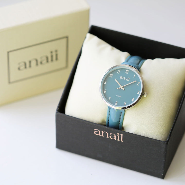 Buy Personalised Anaii Watch Handwriting Engraved Jupiter Teal available now at www.giftsfinder.co.uk