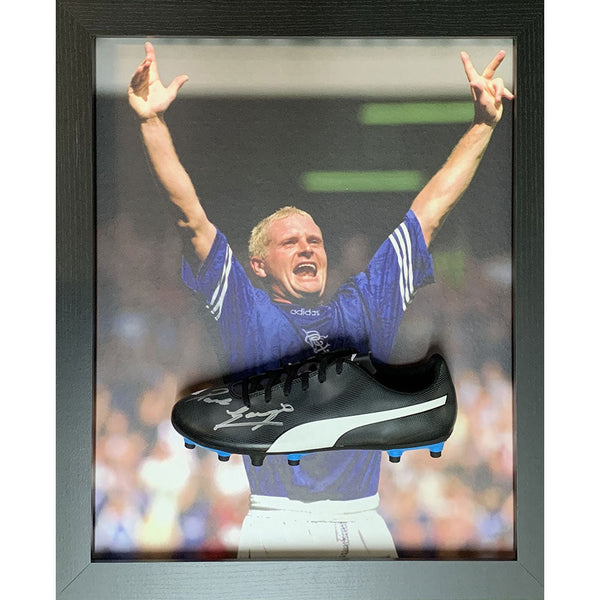 Rangers FC Gascoigne Signed Boot (Framed) - part of the Player Signed Football Boots collection