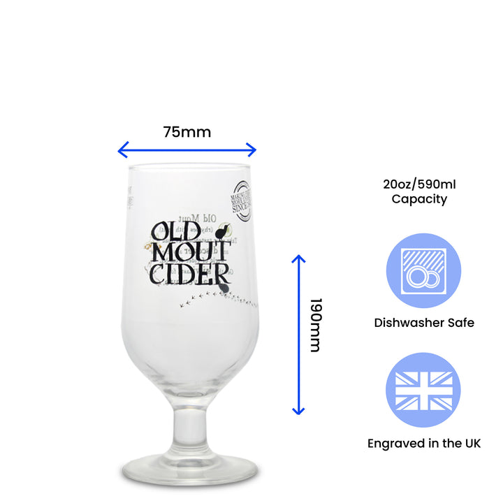 Engraved Old Mout Pint Glass - part of the Gifts Finder  collection