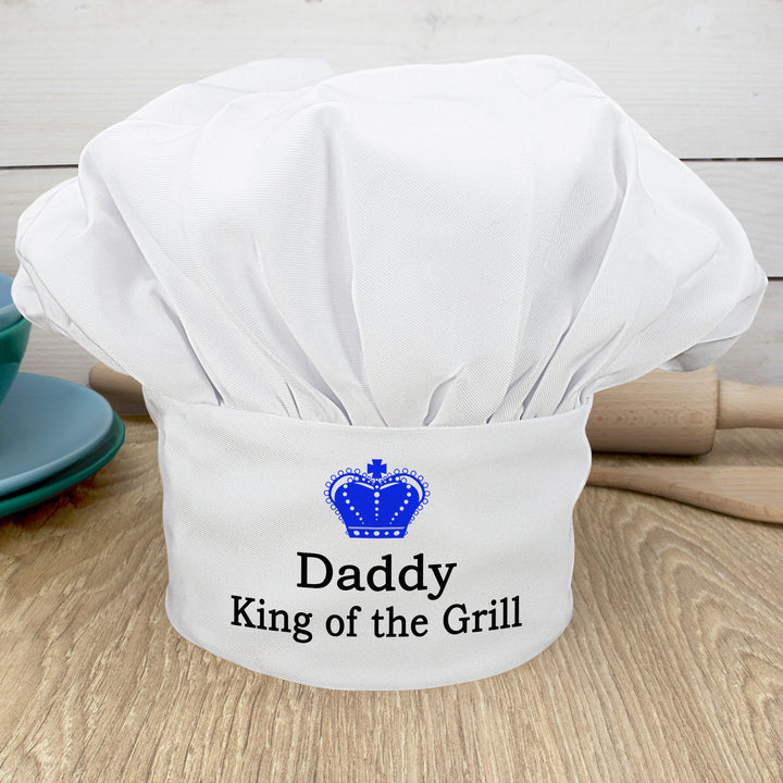 Buy Personalised King of the Grill Chef Hat available now at www.giftsfinder.co.uk