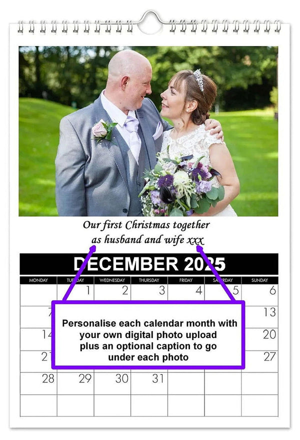 2025 Personalised Photo Calendar - make your own 2025 calendar