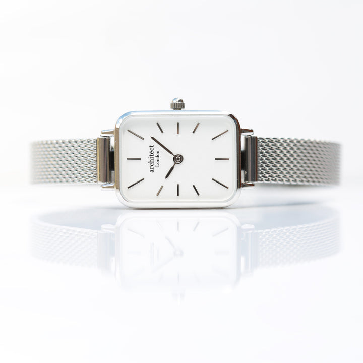 Buy Personalised Ladies Architect Lille Cloud Silver Watch - Handwriting Engraved available now at www.giftsfinder.co.uk