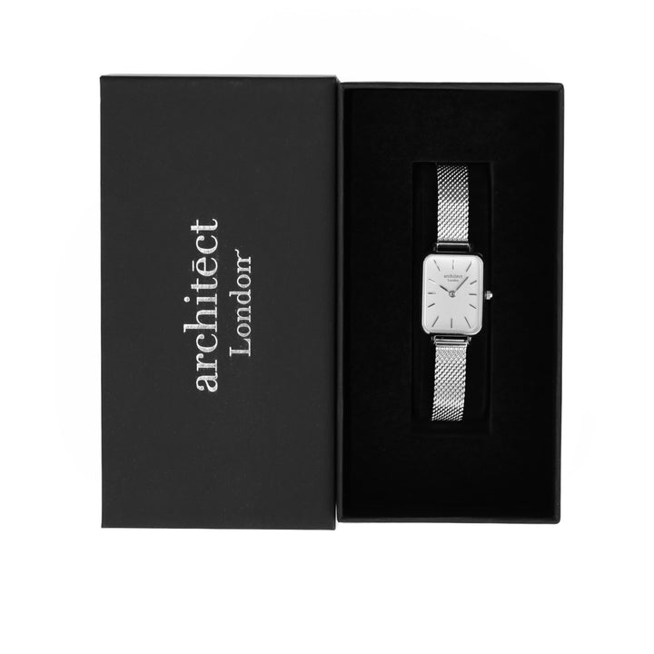 Buy Personalised Ladies Architect Lille Cloud Silver Watch - Handwriting Engraved available now at www.giftsfinder.co.uk