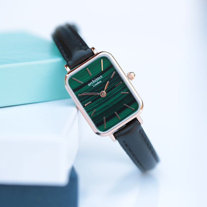 Buy Personalised Ladies Architect Lille Pine Green Watch - Handwriting Engraved available now at www.giftsfinder.co.uk