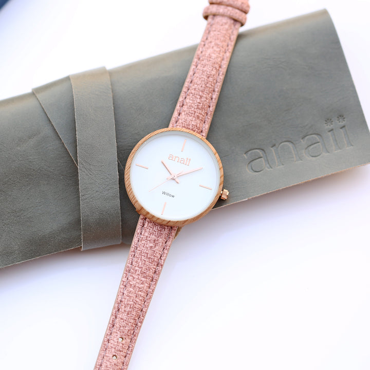 Buy Personalised Engraved Womens Pink Anaii Watch available now at www.giftsfinder.co.uk