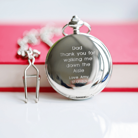 Personalised Unisex Dual Opening Pocket Watch in gift category 