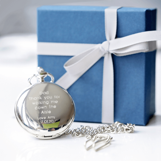 Personalised Unisex Dual Opening Pocket Watch in gift category 