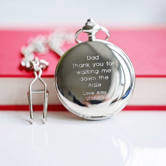 Personalised Roman Skeleton Pocket Watch in gift category 