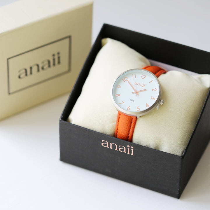 Personalised Women's Blush Red Anaii Watch in gift category 