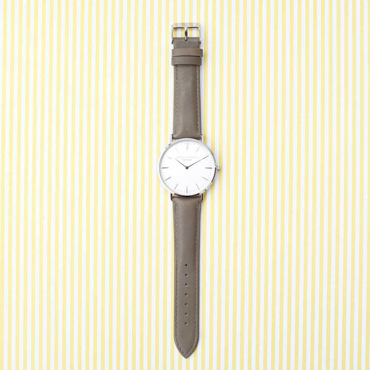 Buy Personalised Own Handwriting Mr Beaumont Watch Grey at www.giftsfinder.co.uk