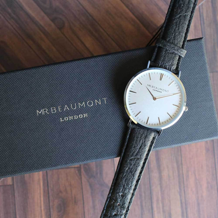 Buy Personalised Mr Beaumont of London Men's Vegan-Friendly Watch at www.giftsfinder.co.uk