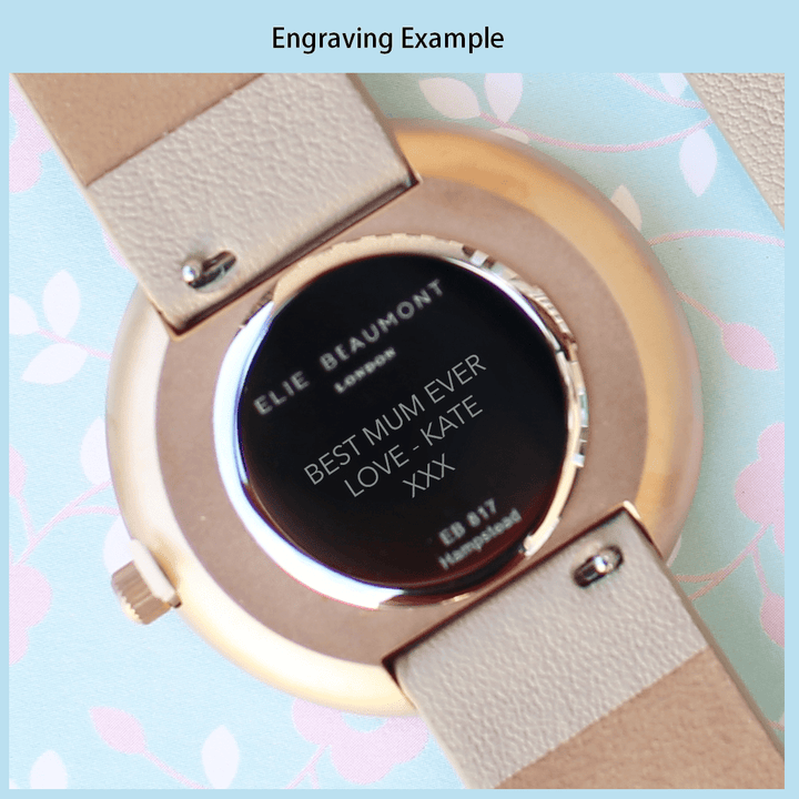 Personalised Vegan Friendly Elie Beaumont Womens Wristwatch in gift category 