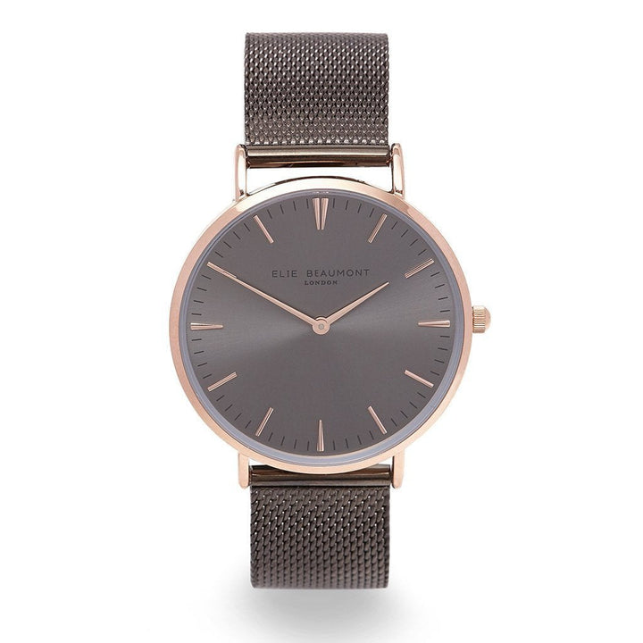 Buy Personalised Elie Beaumont Dark Grey Ladies Watch available now at www.giftsfinder.co.uk