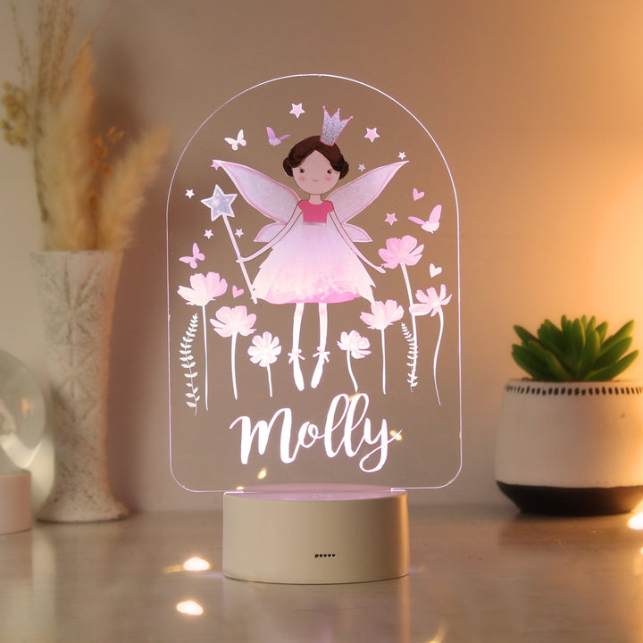 Buy Personalised Fairy LED Colour Changing Night Light available now at www.giftsfinder.co.uk