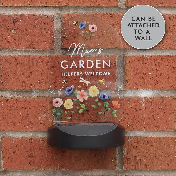 Buy Personalised Flower Garden Outdoor Solar Light available now at www.giftsfinder.co.uk