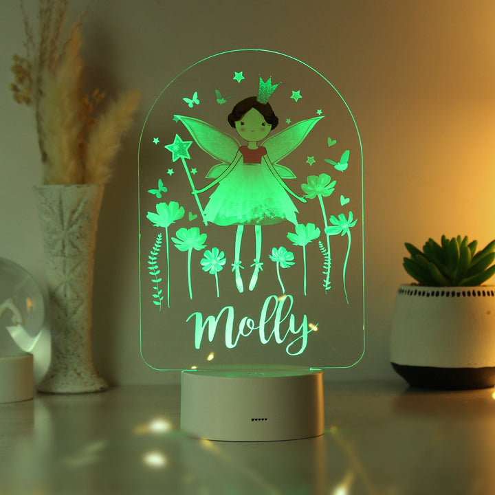 Buy Personalised Fairy LED Colour Changing Night Light available now at www.giftsfinder.co.uk