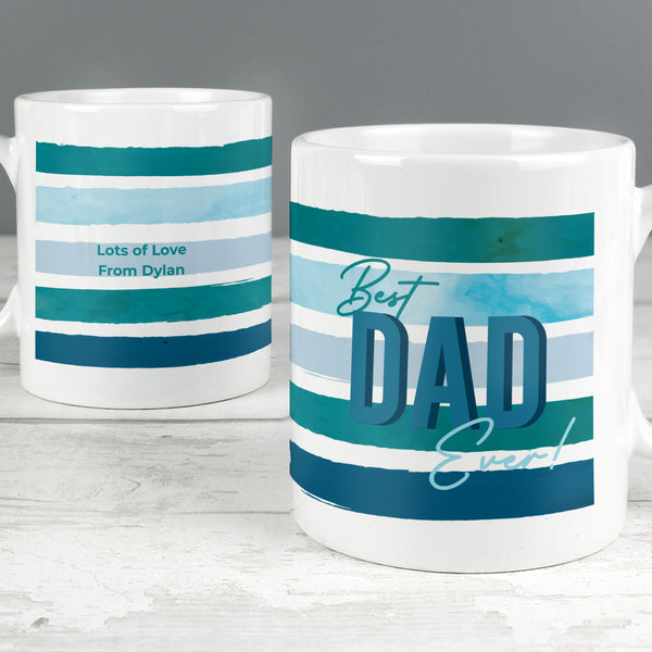 Buy Personalised Best Dad Ever Mug available now at www.giftsfinder.co.uk