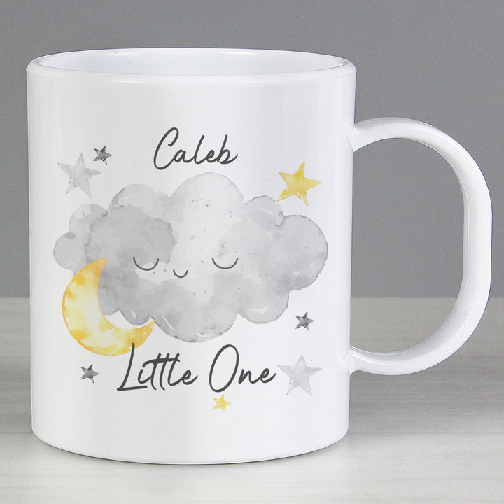 Buy Personalised Little One Cloud Plastic Mug available now at www.giftsfinder.co.uk