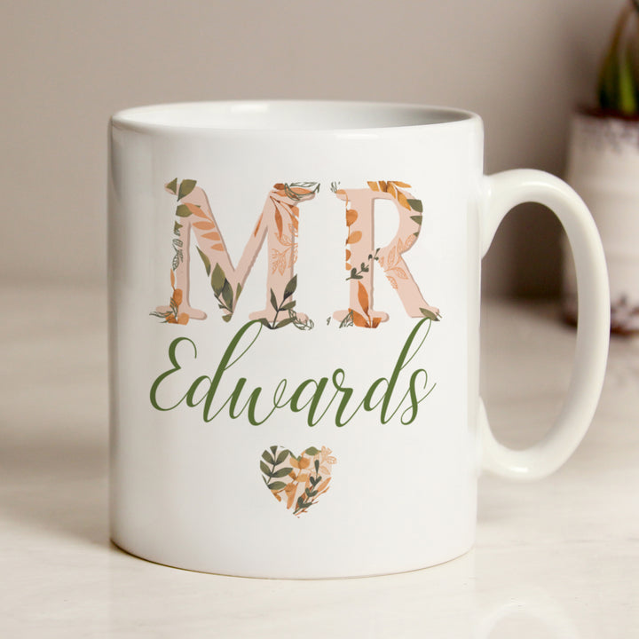 Buy Personalised Mr Autumnal Mug at www.giftsfinder.co.uk