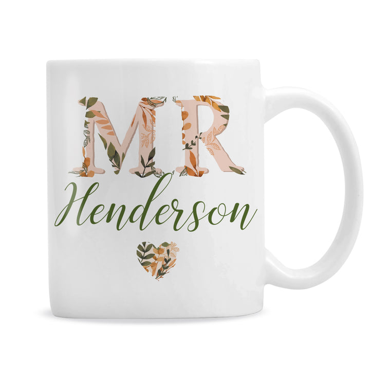 Buy Personalised Mr Autumnal Mug at www.giftsfinder.co.uk