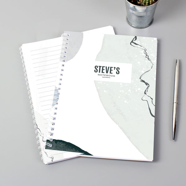 Buy Personalised Abstract A5 Notebook available now at www.giftsfinder.co.uk