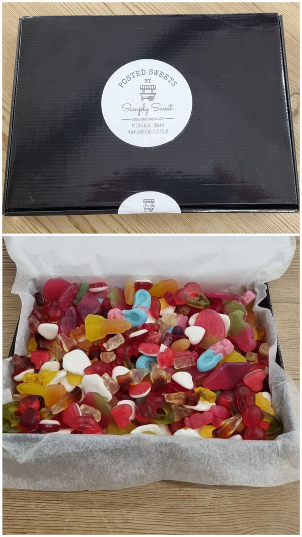 Postal Pick n Mix Sweet Box. Letterbox size. - part of the Gifts Finder  collection