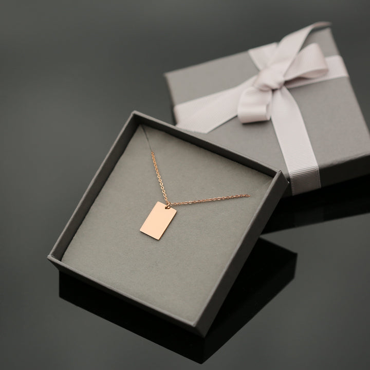 Dazzle Personalised Necklace - Modern Font Engraving - Wear We Met