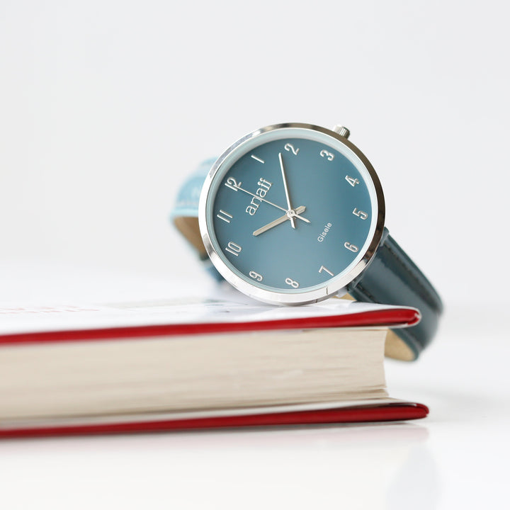 Personalised Anaii Watch In Jupiter Teal - part of the Gifts Finder Personalised Watches collection