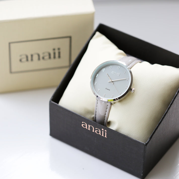 Personalised Anaii Watch In Flint Grey - part of the Gifts Finder Personalised Watches collection