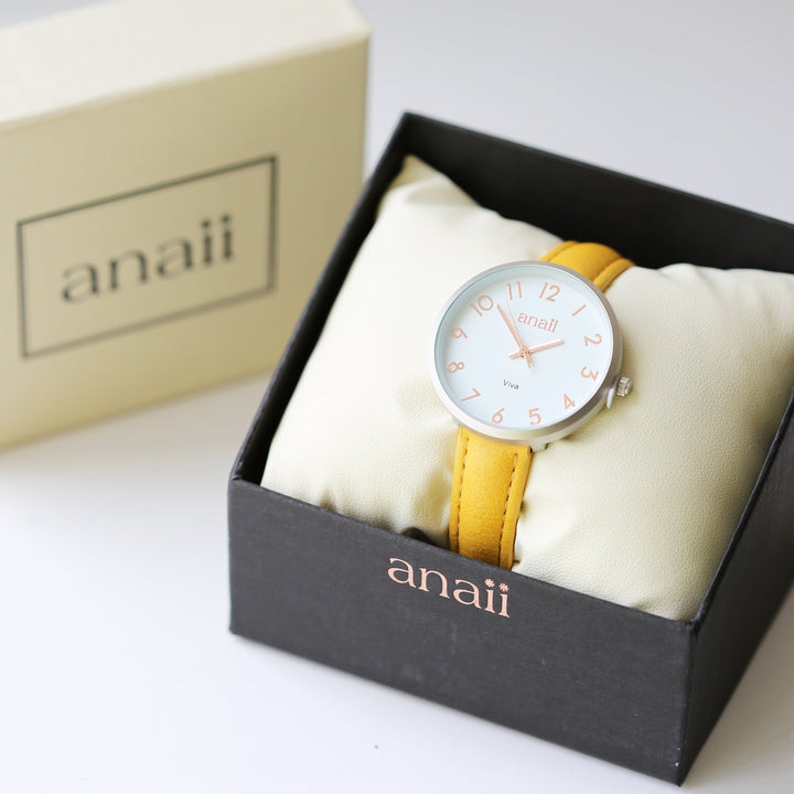 Personalised Yellow Watch Anaii - Wear We Met