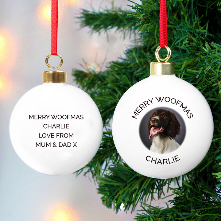 Buy Personalised Photo Upload Bauble at www.giftsfinder.co.uk