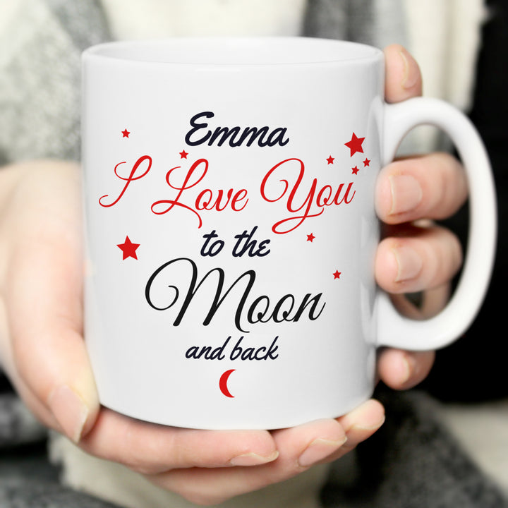 Personalised To The Moon & Back Mug in gift category Personalised Mugs