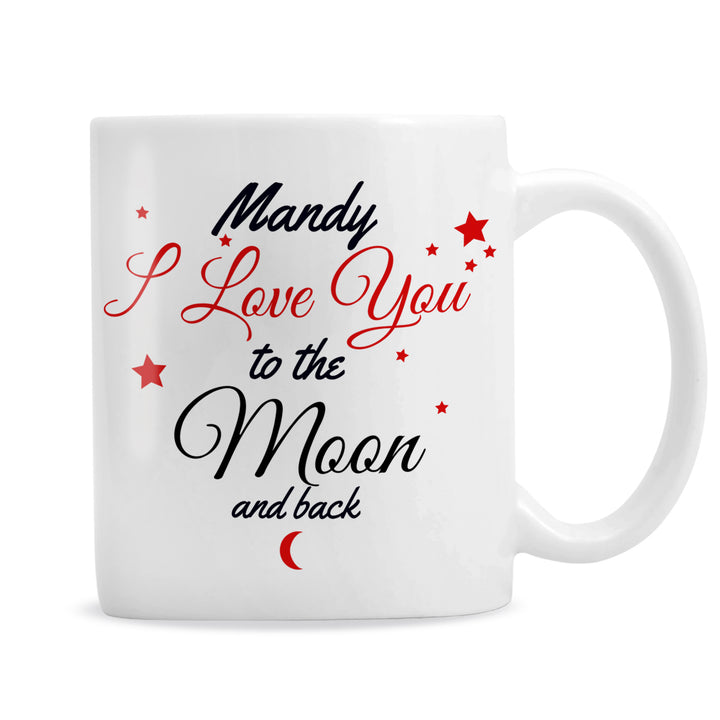 Personalised To The Moon & Back Mug in gift category Personalised Mugs