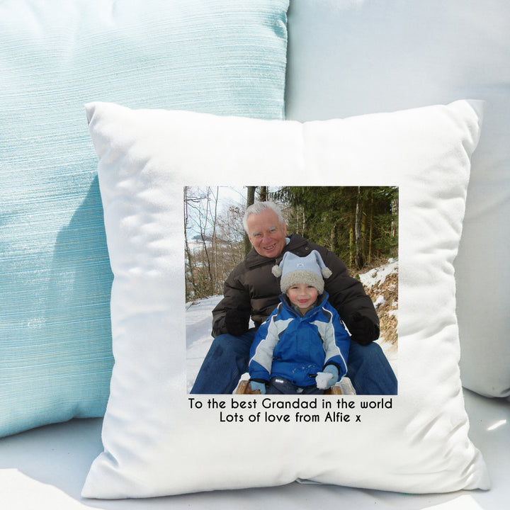 Buy Personalised Photo Upload Cushion at www.giftsfinder.co.uk