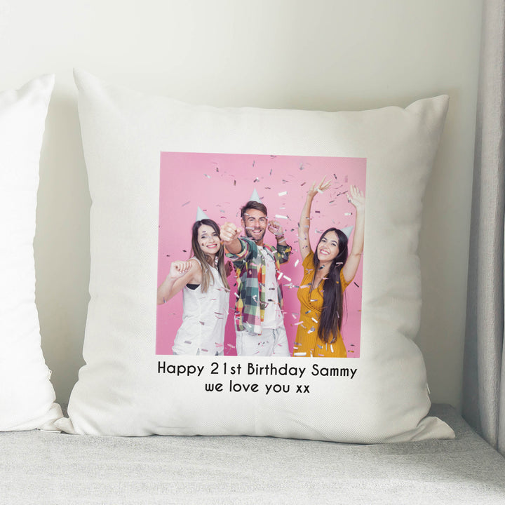 Buy Personalised Photo Upload Cushion at www.giftsfinder.co.uk