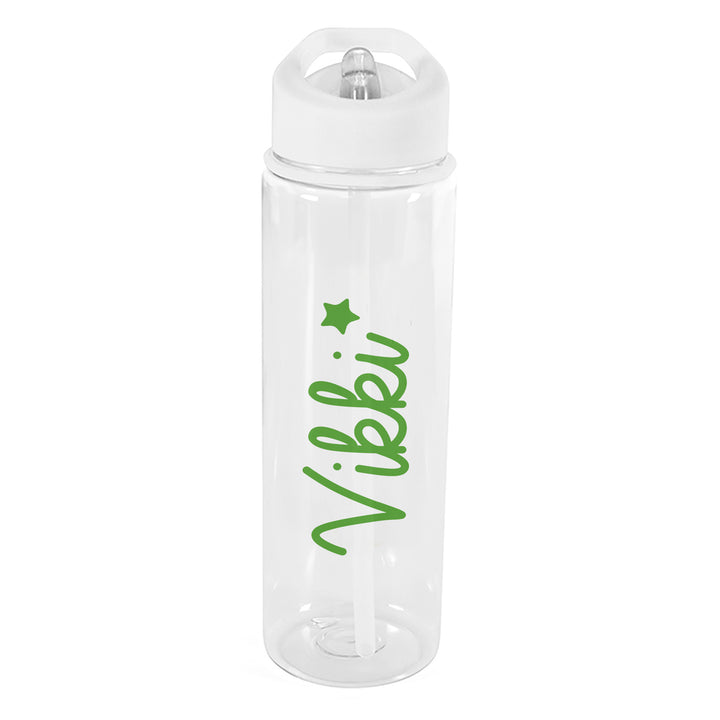 Buy Personalised Green Star Name Only Water Bottle available now at www.giftsfinder.co.uk