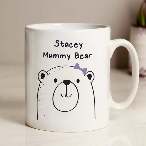 Buy Personalised Mummy Bear Mug at www.giftsfinder.co.uk