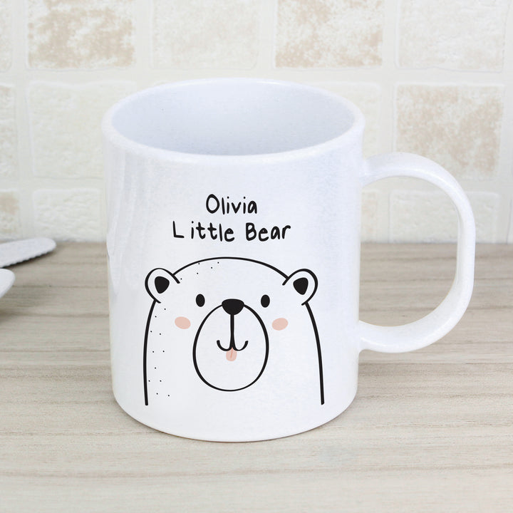 Personalised Little Bear Plastic Mug