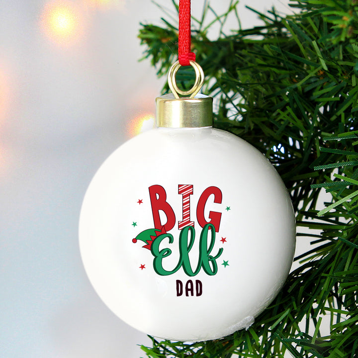 Buy Personalised Big Elf Bauble available now at www.giftsfinder.co.uk