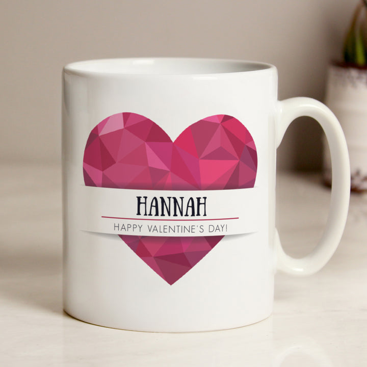 Buy Personalised Love Heart Mug at www.giftsfinder.co.uk