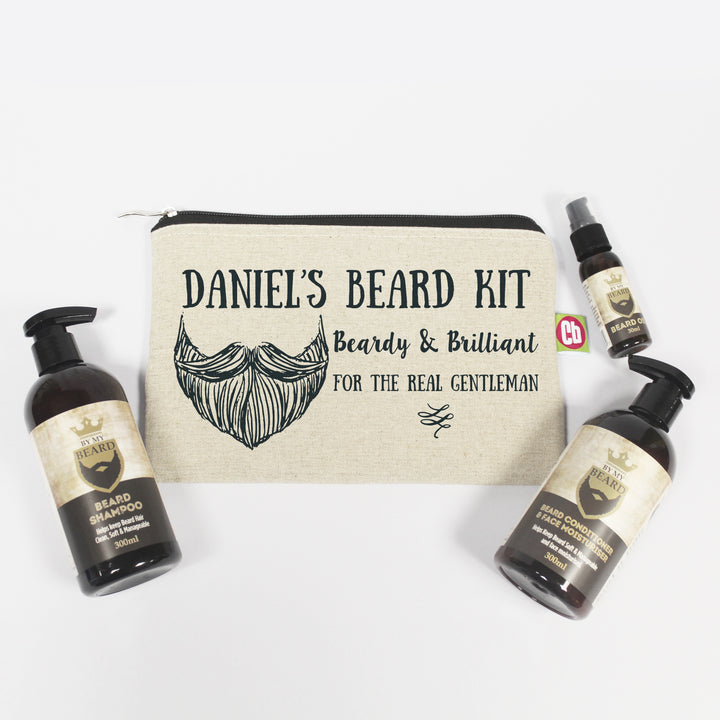 Personalised Beardy & Brilliant Beard Kit - part of the Textiles collection