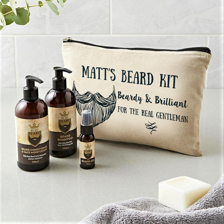 Personalised Beardy & Brilliant Beard Kit - part of the Textiles collection