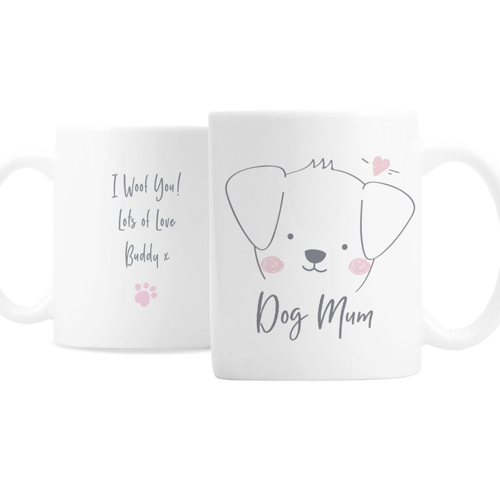 Buy Personalised Dog Mum Mug available now at www.giftsfinder.co.uk