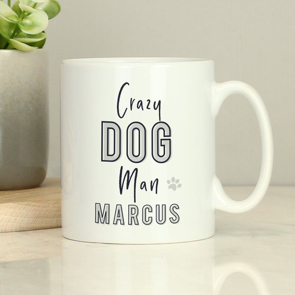 Buy Personalised Crazy Dog Man Mug available now at www.giftsfinder.co.uk