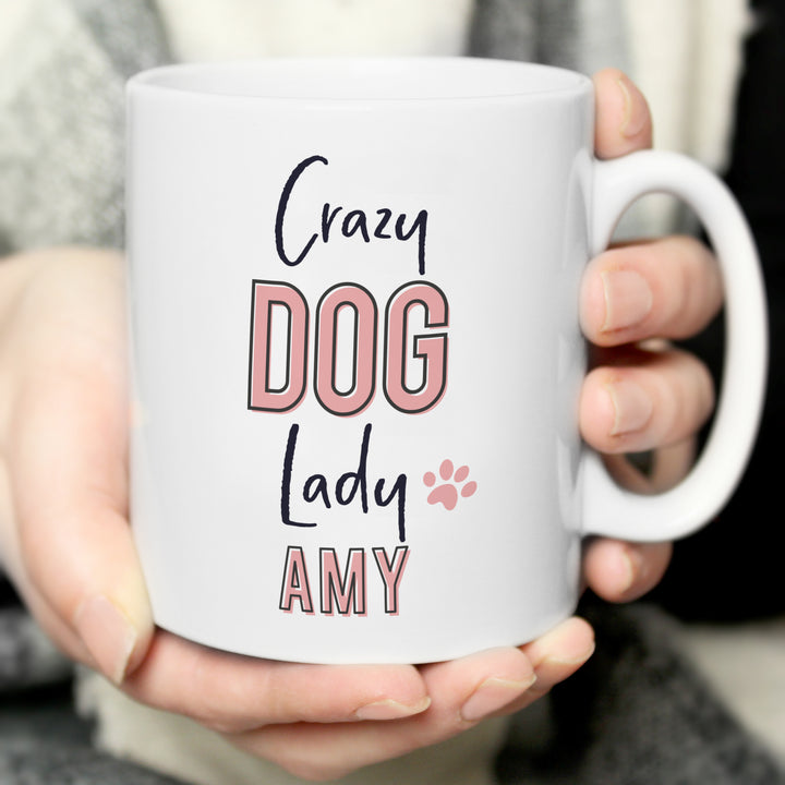 Buy Personalised Crazy Dog Lady Mug available now at www.giftsfinder.co.uk