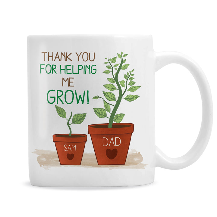 Buy Personalised Helping Me Grow Mug available now at www.giftsfinder.co.uk