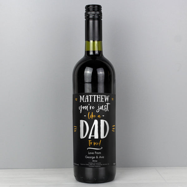 Buy Personalised Like A Dad To Me Red Wine available now at www.giftsfinder.co.uk